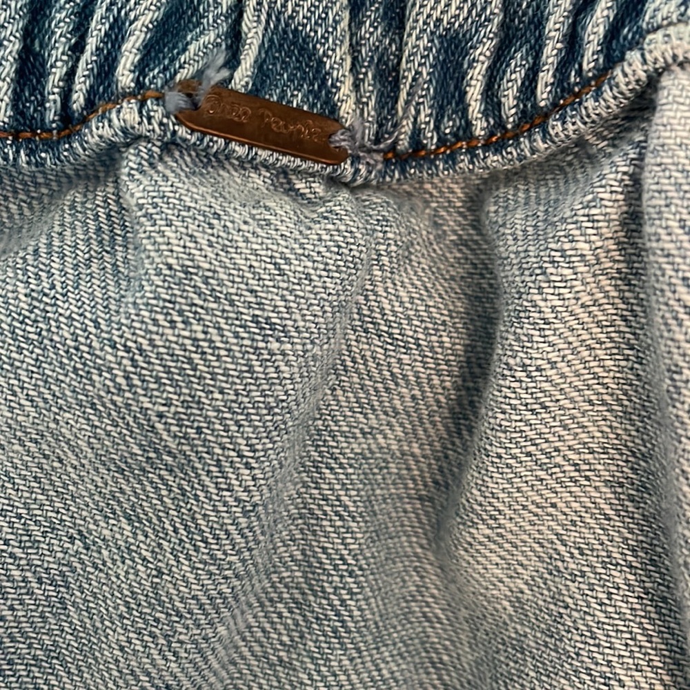 Free People Light Blue Denim Mini Dress - Picture 5 of 8